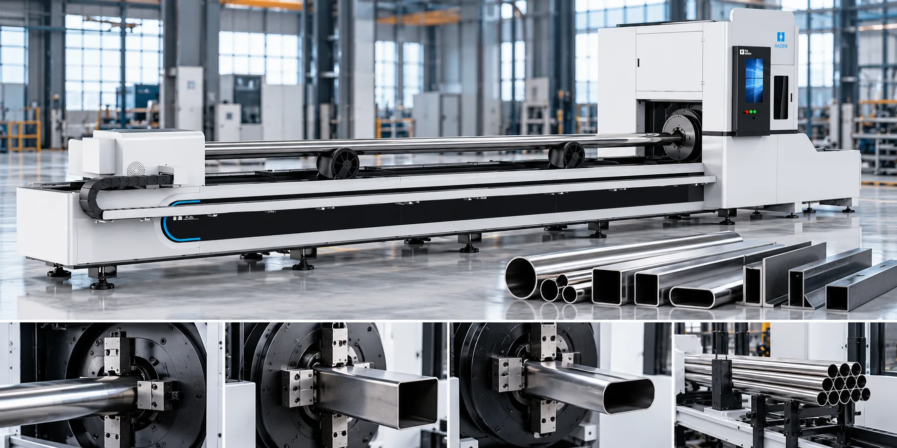 Haden HD-R pneumatic chuck tube laser cutting machine
