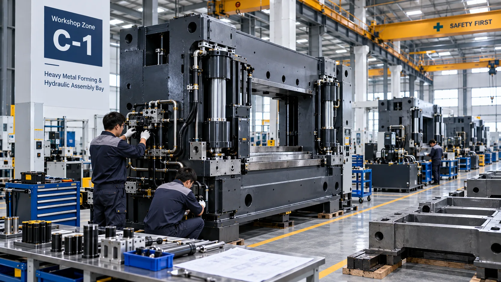 Haden heavy hydraulic plate rolling and shearing machine production line