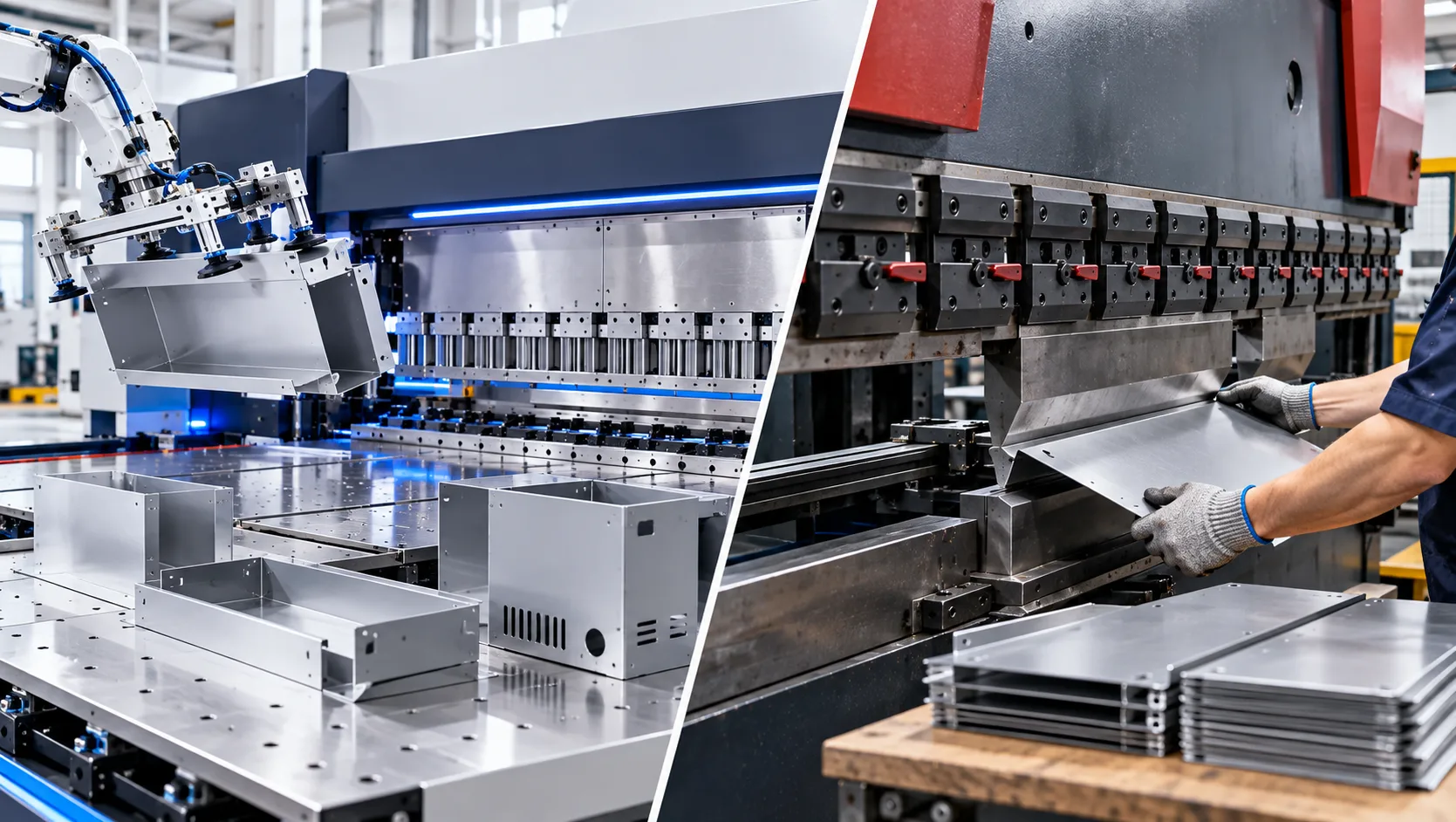 Flexible CNC Panel Bender Robotic Sheet Forming System