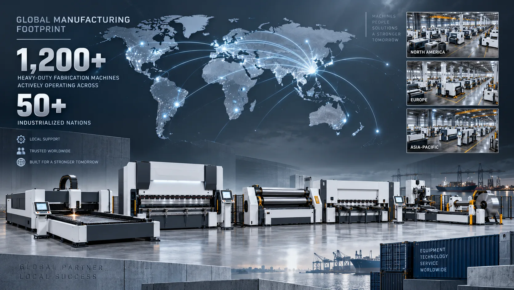 Haden international machinery logistics and global engineering field installation